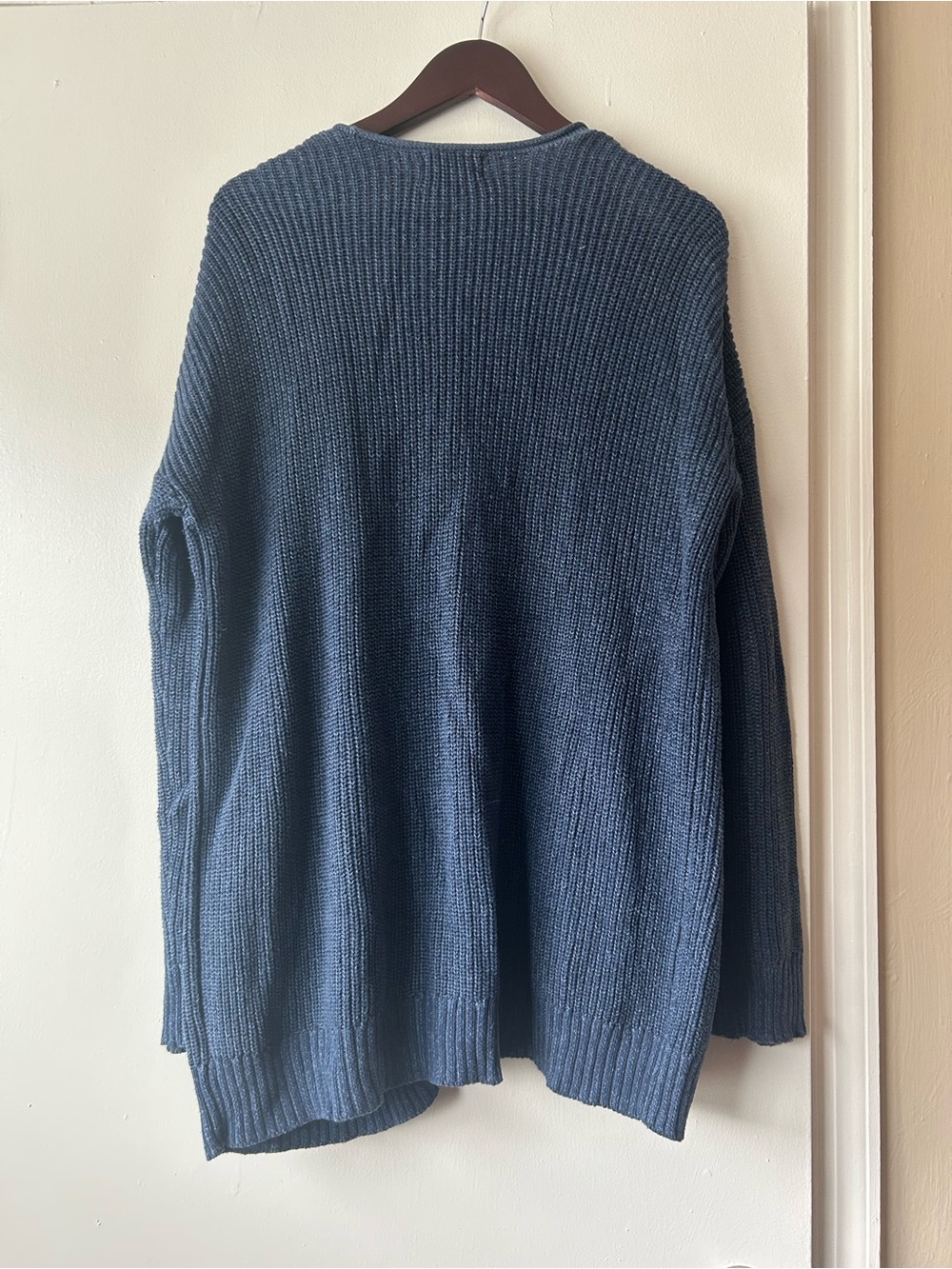 Universal Thread Navy Blue Open Front Ribbed Cardigan - Picture 2 of 4
